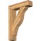 Ekena Millwork Funston Block Rough Sawn Bracket w/ Offset Brace, Western Red Cedar, 8"W x 32"D x 44"H BKT0806X32X44FST05RWR - alternate 1